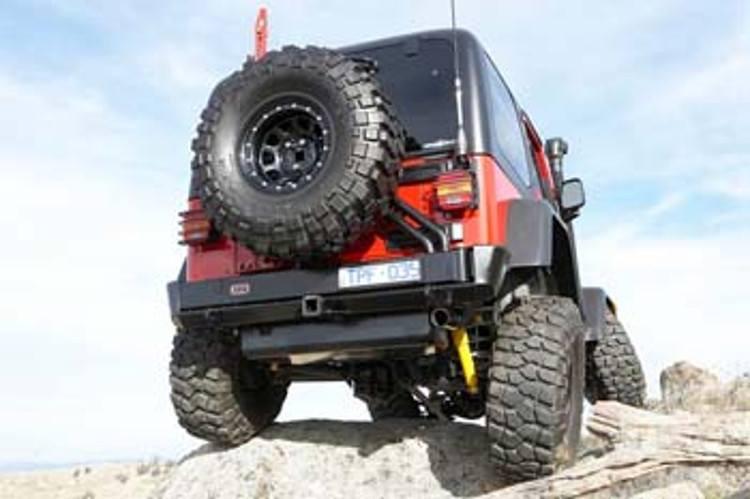 ARB 5650010 Jeep Wrangler YJ & TJ 1997-2006 Rear Bumper Satin Black Powder Coat Finish-BumperStock