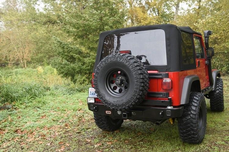 ARB 5650310 Jeep Wrangler YJ & TJ 1987-2006 Rear Bumper Black Powder Coat Finish-BumperStock