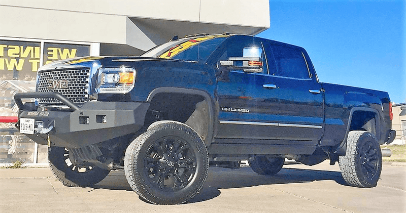 Road Armor 215R4B 2015-2019 GMC Sierra 2500/3500 Stealth Front Winch Bumper Pre-Runner Guard-BumperStock