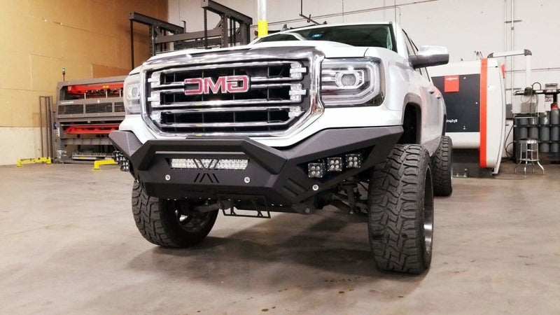 Road Armor 2161XF0B 2016-2018 GMC Sierra 1500 Spartan Front Bumper - BumperStock