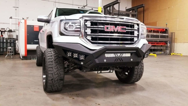 Road Armor 2161XF0B 2016-2018 GMC Sierra 1500 Spartan Front Bumper - BumperStock