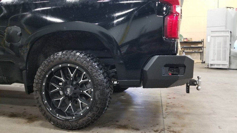 Road Armor 3191XR0B 2019-2021 Chevy Silverado 1500 Spartan Rear Bumper - BumperStock