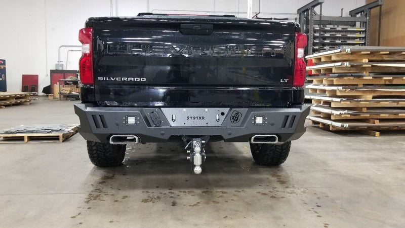 Road Armor 3191XR0B 2019-2021 Chevy Silverado 1500 Spartan Rear Bumper - BumperStock