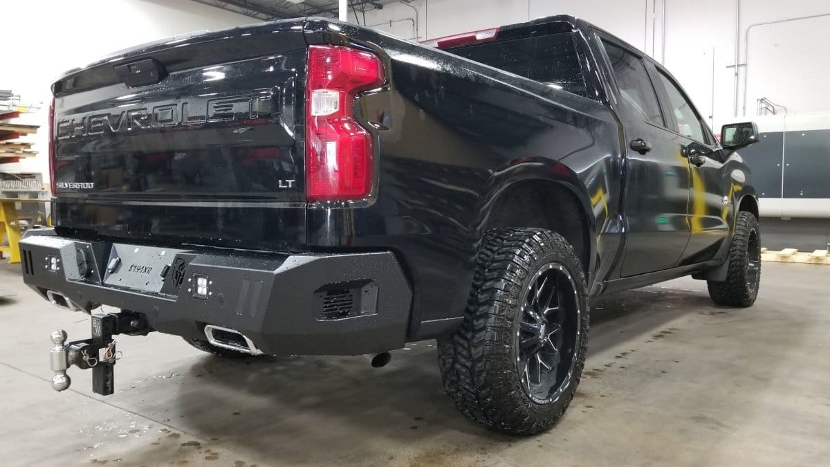 Road Armor 3191XR0B 2019-2021 Chevy Silverado 1500 Spartan Rear Bumper - BumperStock