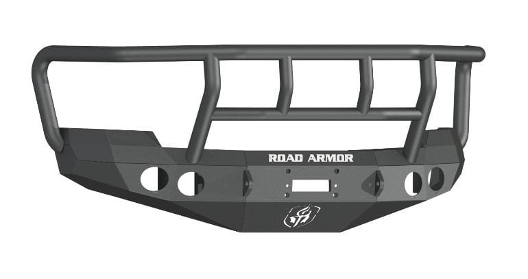 Road Armor 37202B 2008-2010 Chevy Silverado 2500/3500 Stealth Front Winch Bumper Titan II Guard-BumperStock