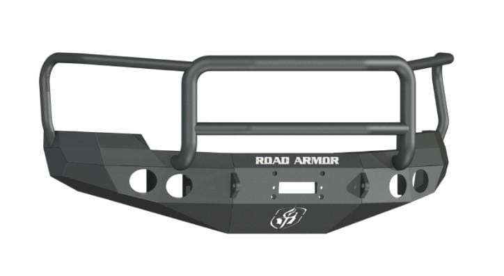 Road Armor 37205B 2008-2010 Chevy Silverado 2500/3500 Stealth Front Winch Bumper Lonestar Guard-BumperStock