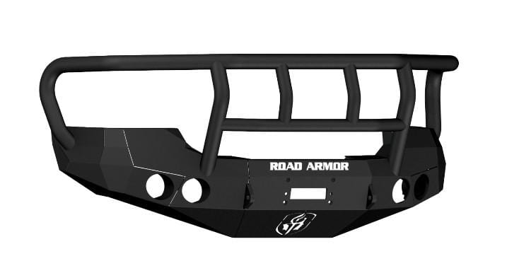 Road Armor 37402B 2008-2010 GMC Sierra 2500/3500 Stealth Front Winch Bumper Titan II Guard-BumperStock