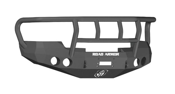 Road Armor 37602B 2008-2013 GMC Sierra 1500 Stealth Front Winch Bumper Titan II Guard-BumperStock