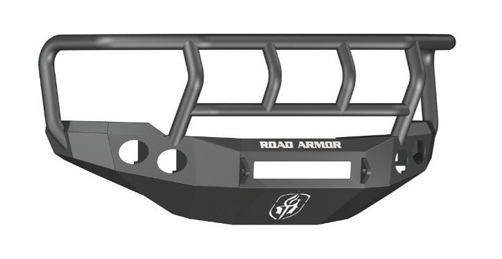 Road Armor 38202B-NW 2011-2014 Chevy Silverado 2500/3500 Stealth Front Non-Winch Bumper Titan II Guard-BumperStock