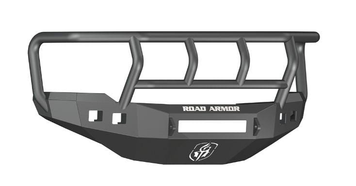 Road Armor 382R2B-NW 2011-2014 Chevy Silverado 2500/3500 Stealth Front Non-Winch Bumper Titan II Guard-BumperStock