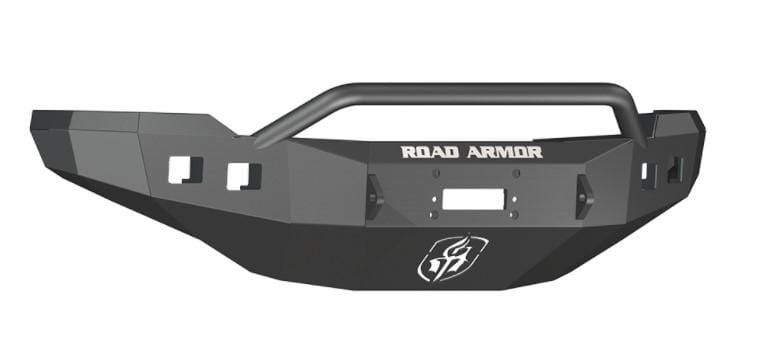 Road Armor 382R4B 2011-2014 Chevy Silverado 2500/3500 Stealth Front Winch Bumper Pre-Runner Guard-BumperStock