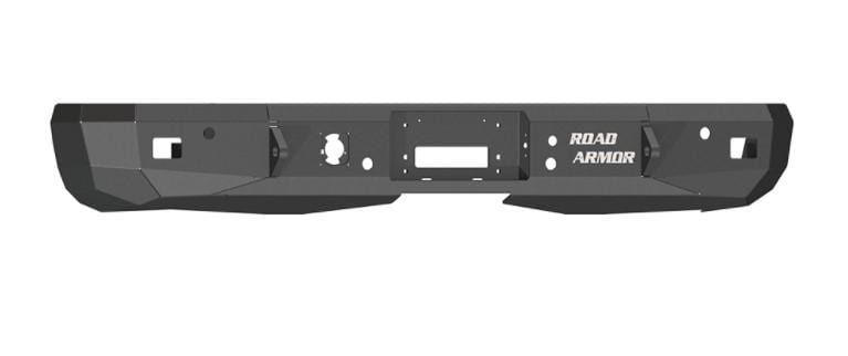 Road Armor 38500B 2011-2014 Chevy Silverado 2500/3500 Stealth Rear Winch Bumper-BumperStock