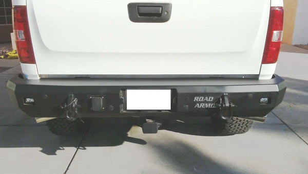 Road Armor 38500B 2011-2014 Chevy Silverado 2500/3500 Stealth Rear Winch Bumper-BumperStock