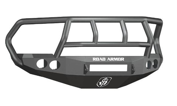 Road Armor 40802B-NW 2010-2018 Dodge Ram 2500/3500/4500/5500 Stealth Front Non-Winch Bumper Titan II Guard-BumperStock