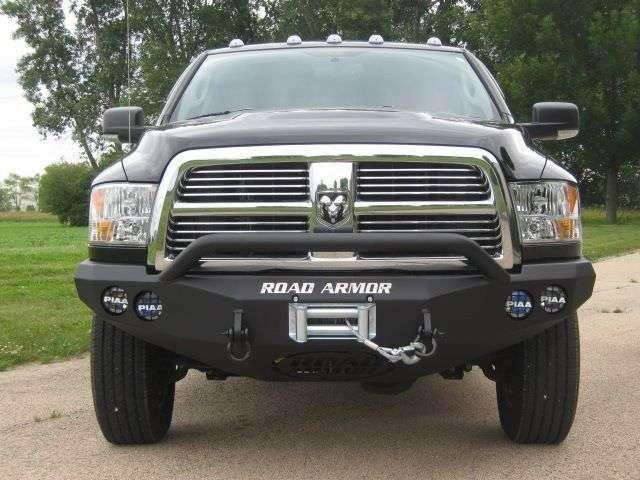 Road Armor 40804B 2010-2018 Dodge Ram 2500/3500/4500/5500 Stealth Front Winch Bumper Pre-Runner Guard-BumperStock