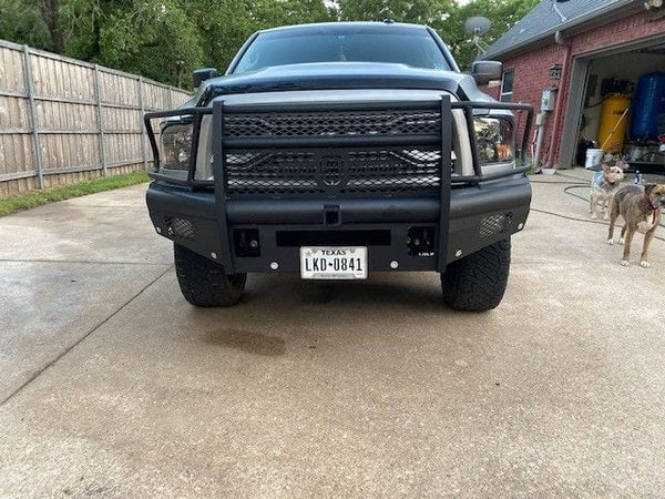 Road Armor 410VF26B 2010-2018 Dodge Ram 2500/3500/4500/5500 Vaquero Front Non-Winch Bumper Full Guard - BumperStock