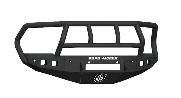 Road Armor 4162F2B-NW 2016-2018 Dodge Ram 2500/3500 Stealth Front Non-Winch Bumper Titan II Guard - BumperStock