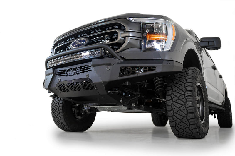 ADD F197431040103 2021-2022 Ford F150 HoneyBadger Front Bumper with Top Hoop - BumperStock