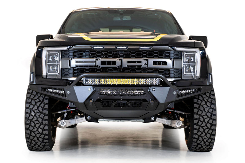 ADD F210221180103 2021-2022 Ford Raptor HoneyBadger Front Bumper with Top Hoop - BumperStock