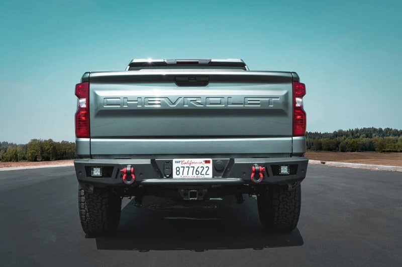 Body Armor GM-2966 Chevy Silverado 1500 2019-2023 Ambush Series Rear Bumper - BumperStock