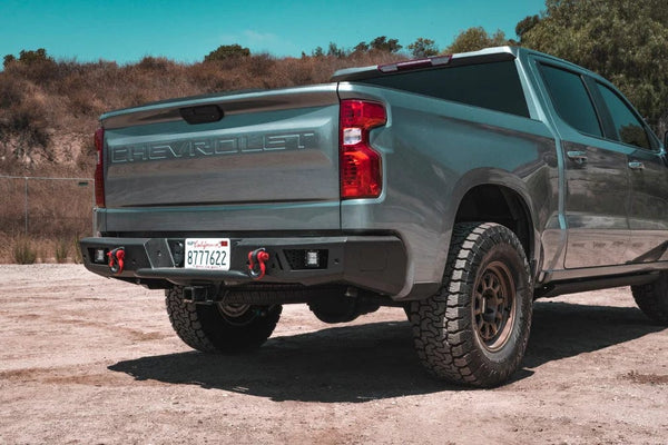 Body Armor GM-2966 Chevy Silverado 1500 2019-2023 Ambush Series Rear Bumper