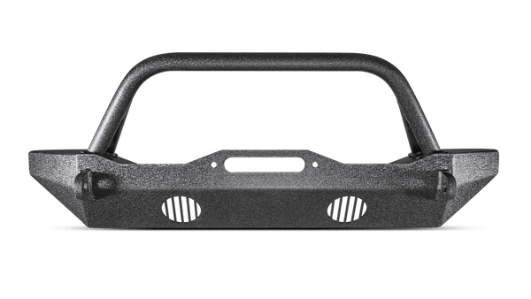 Body Armor JK-19532 Jeep Wrangler 2007-2018 Front Bumper Winch Ready Mid Stubby - BumperStock