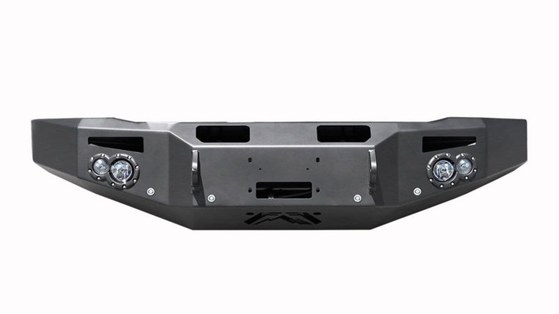 Fab Fours CH14-C3051-1 2015-2019 Chevy Silverado 2500/3500 HD Premium Front Bumper Sensor Winch Ready No Guard-BumperStock