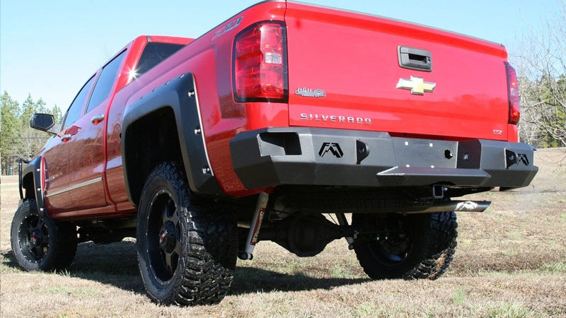 Fab Fours CS07-W1850-1 2007-2013 Chevy Silverado 1500 Premium Rear Bumper Non-Sensor-BumperStock