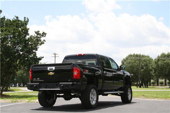 Fab Fours CS07-W1850-1 2007-2013 GMC Sierra 1500 Premium Rear Bumper Non-Sensor-BumperStock