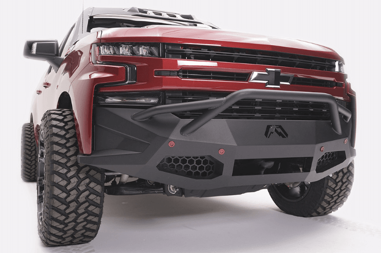 Fab Fours CS19-D4052-1 2019-2021 Chevy Silverado 1500 Vengeance Front Bumper Pre-Runner Guard-BumperStock