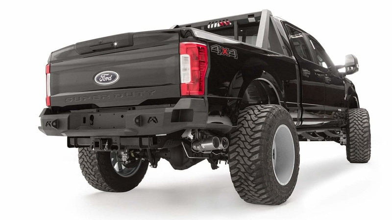 Fab Fours FS17-W4150-1 Ford F250/F350 Superduty 2017-2021 Premium Rear Bumper Non-Sensor-BumperStock