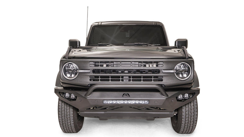 Fab Fours FB21-D5252-1 Ford Bronco 2021 Vengeance Front Bumper Pre-Runner Guard - BumperStock