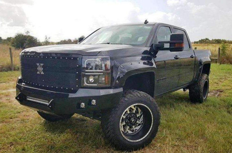 Hammerhead 600-56-0401 Chevy Silverado 1500 2014-2015 Front Non-Winch Bumper Low Profile - BumperStock