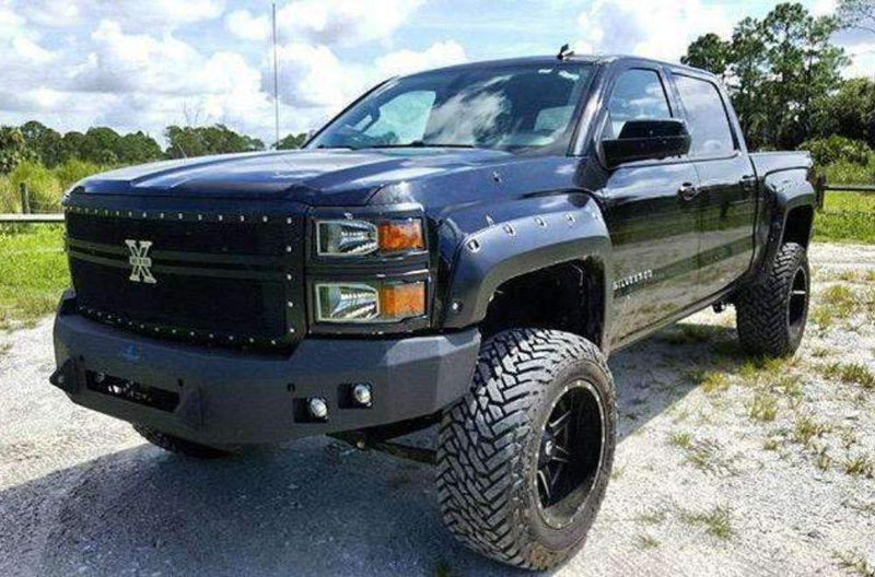 Hammerhead 600-56-0401 Chevy Silverado 1500 2014-2015 Front Non-Winch Bumper Low Profile - BumperStock