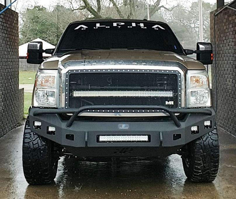 Hammerhead 600-56-0417 Ford F250/F350/F450/F550 2011-2016 Front Non-Winch Bumper Pre-Runner - BumperStock