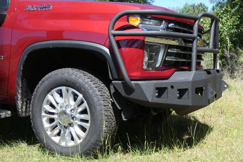 Hammerhead 600-56-0975 2020-2023 Chevy Silverado 2500/3500 Front Winch Bumper with Full Brush Guard - BumperStock