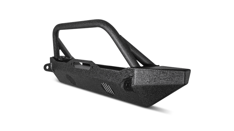 Body Armor JK-19532 Jeep Wrangler 2007-2018 Front Bumper Winch Ready Mid Stubby - BumperStock