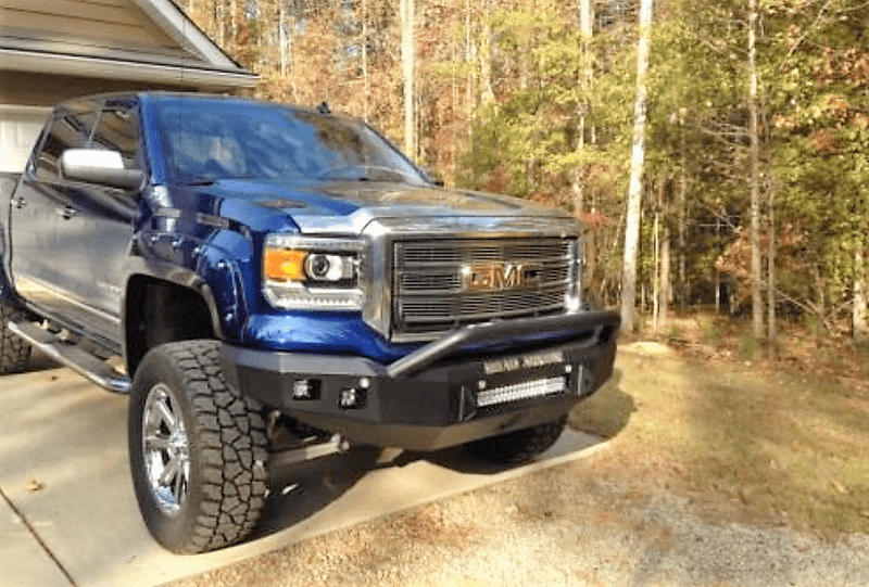 Road Armor 214R4B-NW 2014-2015 GMC Sierra 1500 Stealth Front Non-Winch Bumper Pre-Runner Guard-BumperStock