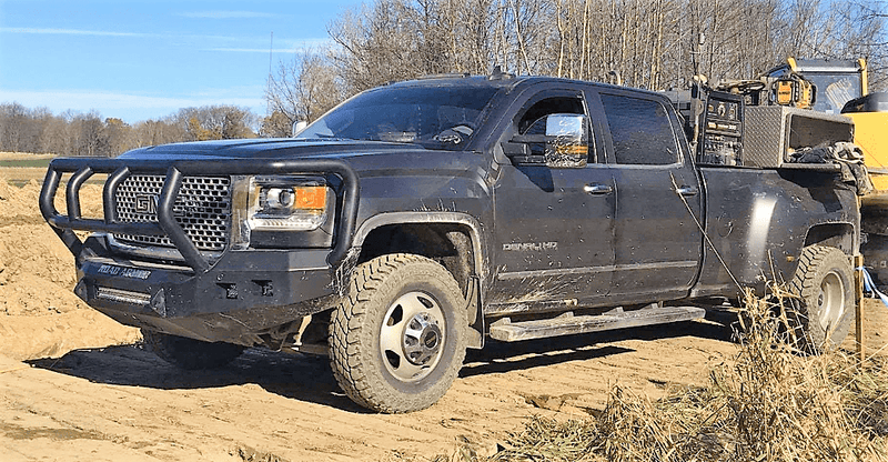 Road Armor 215R2B-NW 2015-2019 GMC Sierra 2500/3500 Stealth Front Non-Winch Bumper Titan II Guard-BumperStock