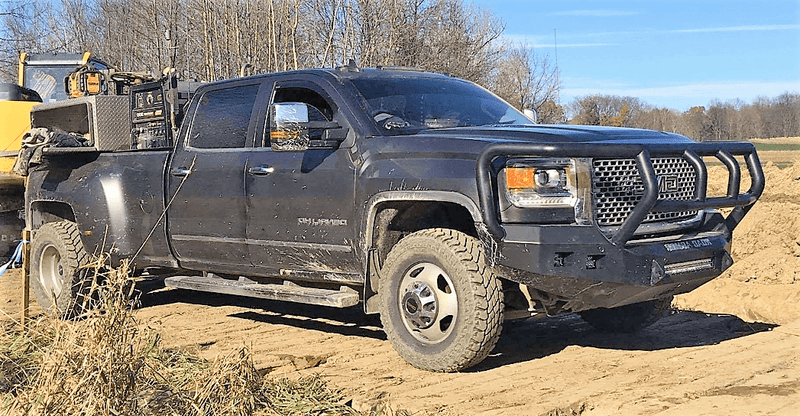 Road Armor 215R2B-NW 2015-2019 GMC Sierra 2500/3500 Stealth Front Non-Winch Bumper Titan II Guard-BumperStock