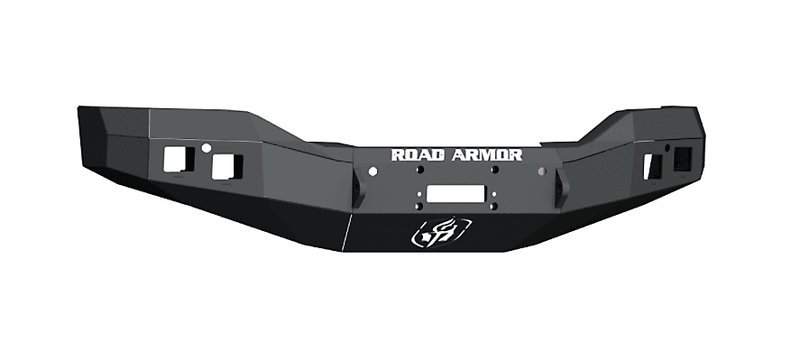 Road Armor 2161F0B 2016-2018 GMC Sierra 1500 Stealth Front Winch Bumper Base Guard - BumperStock