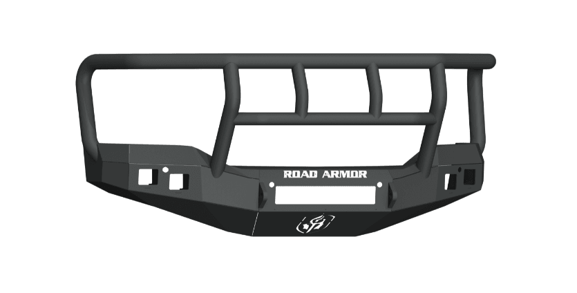 Road Armor 2161F2B-NW 2016-2018 GMC Sierra 1500 Stealth Front Non-Winch Bumper Titan II Guard - BumperStock