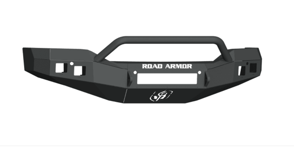 Road Armor 2161F4B-NW 2016-2018 GMC Sierra 1500 Stealth Front Non-Winch Bumper Pre-Runner Guard - BumperStock