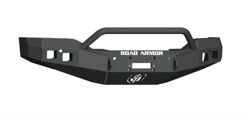 Road Armor 2161F4B 2016-2018 GMC Sierra 1500 Stealth Front Winch Bumper Pre-Runner Guard - BumperStock