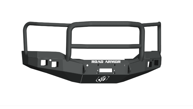 Road Armor 2161F5B 2016-2018 GMC Sierra 1500 Stealth Front Winch Bumper Lonestar Guard - BumperStock