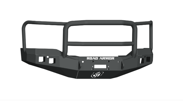 Road Armor 2161F5B 2016-2018 GMC Sierra 1500 Stealth Front Winch Bumper Lonestar Guard - BumperStock