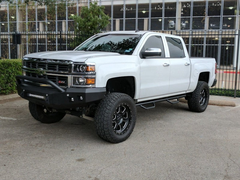 Road Armor 314R4B-NW 2014-2015 Chevy Silverado 1500 Stealth Front Non-Winch Bumper Pre-Runner Guard-BumperStock