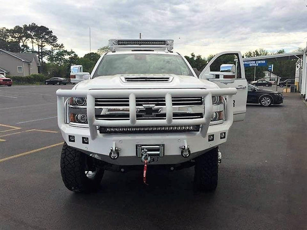 Road Armor 315R2B 2015-2019 Chevy Silverado 2500/3500 Stealth Front Winch Bumper Titan II Guard-BumperStock