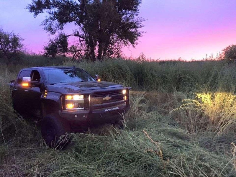 Road Armor 315R5B-NW 2015-2019 Chevy Silverado 2500/3500 Stealth Front Non-Winch Bumper Lonestar Guard-BumperStock