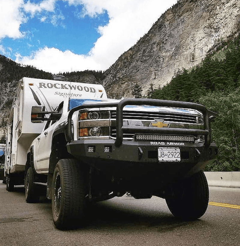 Road Armor 315R5B-NW 2015-2019 Chevy Silverado 2500/3500 Stealth Front Non-Winch Bumper Lonestar Guard-BumperStock